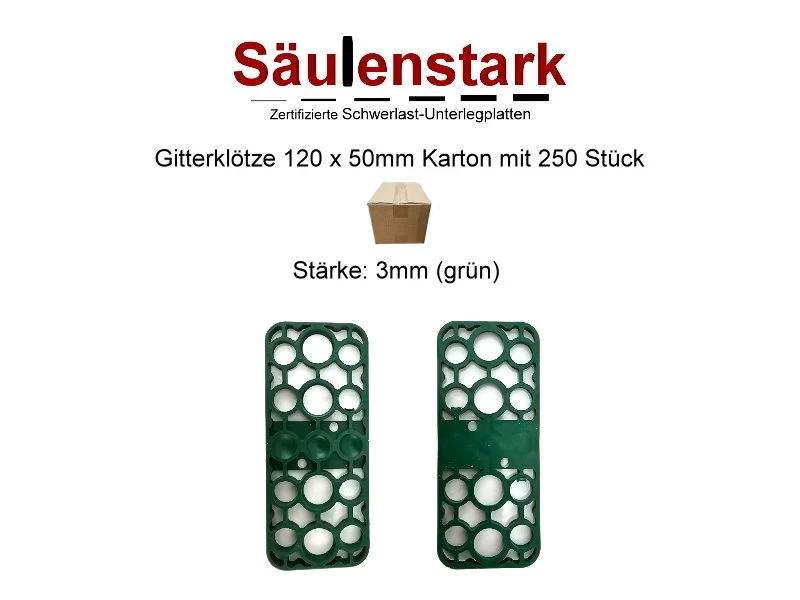 Säulenstark Gitterklötze