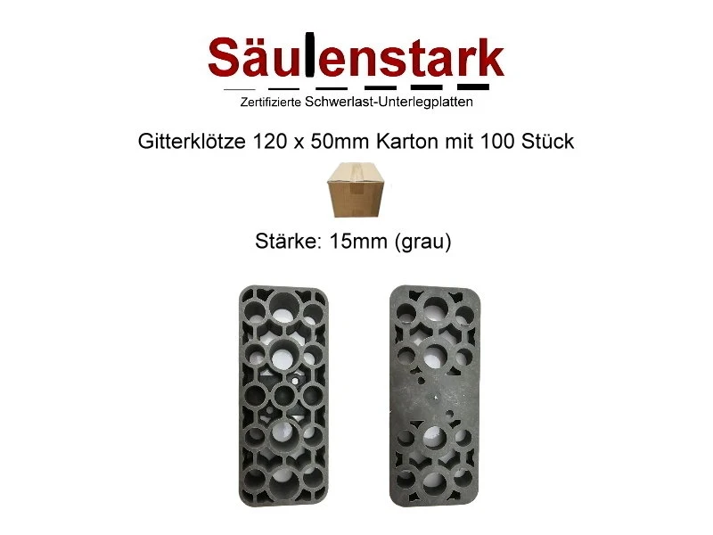 Säulenstark Gitterklötze