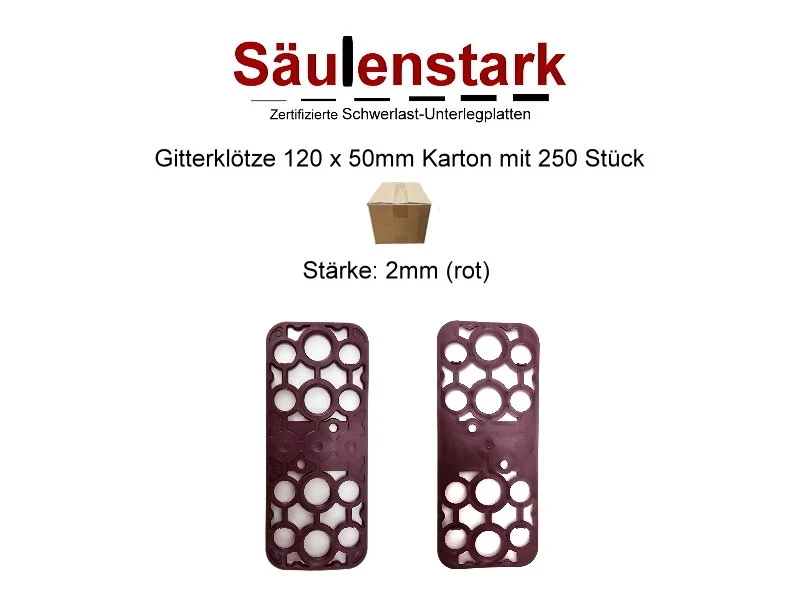 Säulenstark Gitterklötze