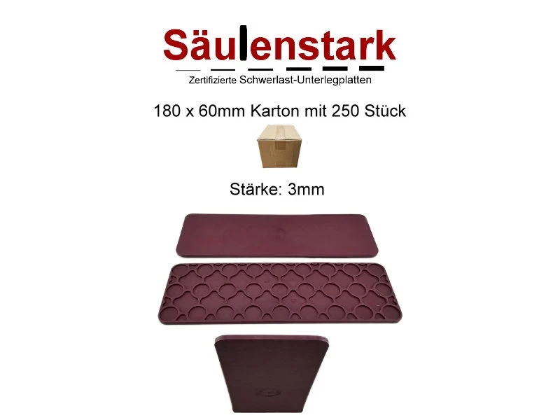 Säulenstark Unterlegplatten