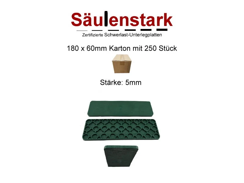 Säulenstark Unterlegplatten