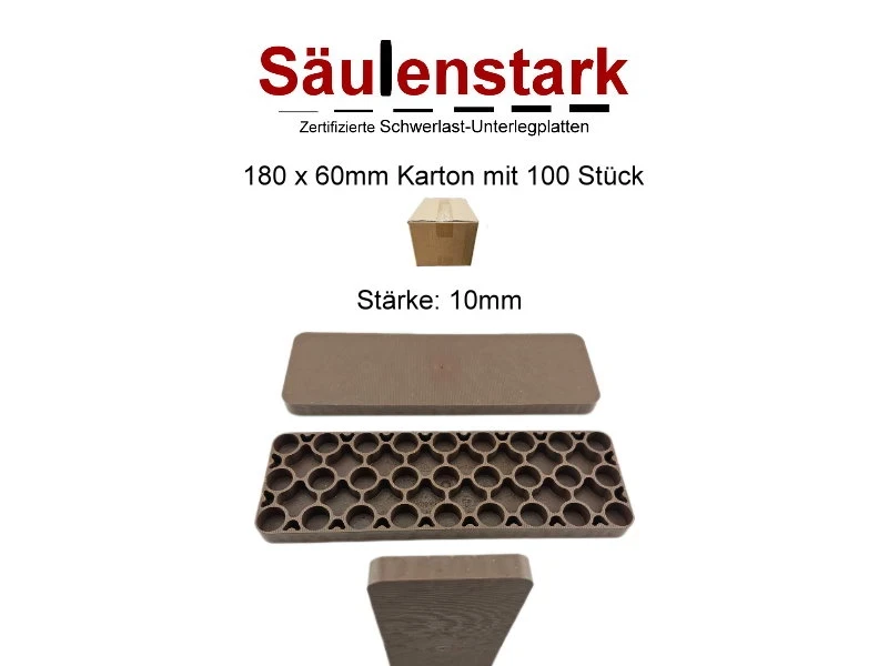 Säulenstark Unterlegplatten