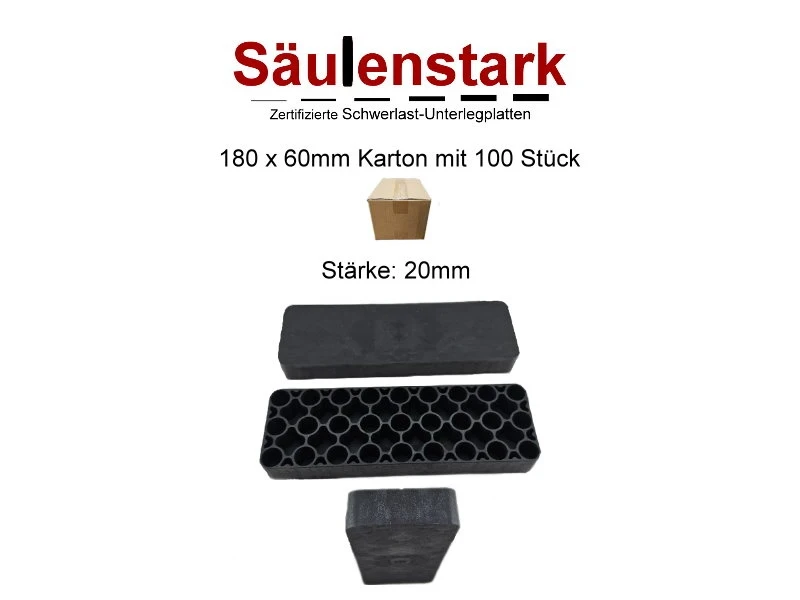 Säulenstark Unterlegplatten